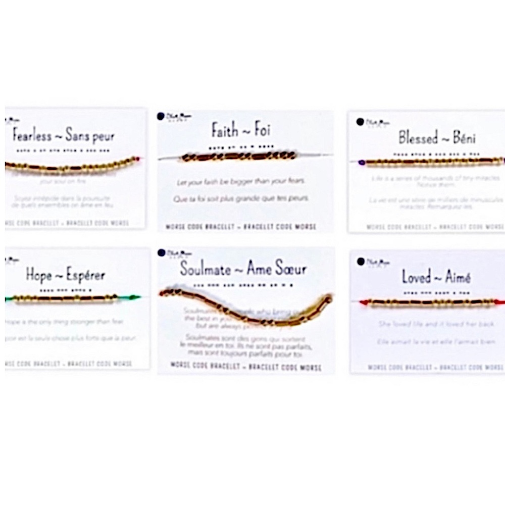 NEW Blue Moon Beads | Morse Code Bracelet